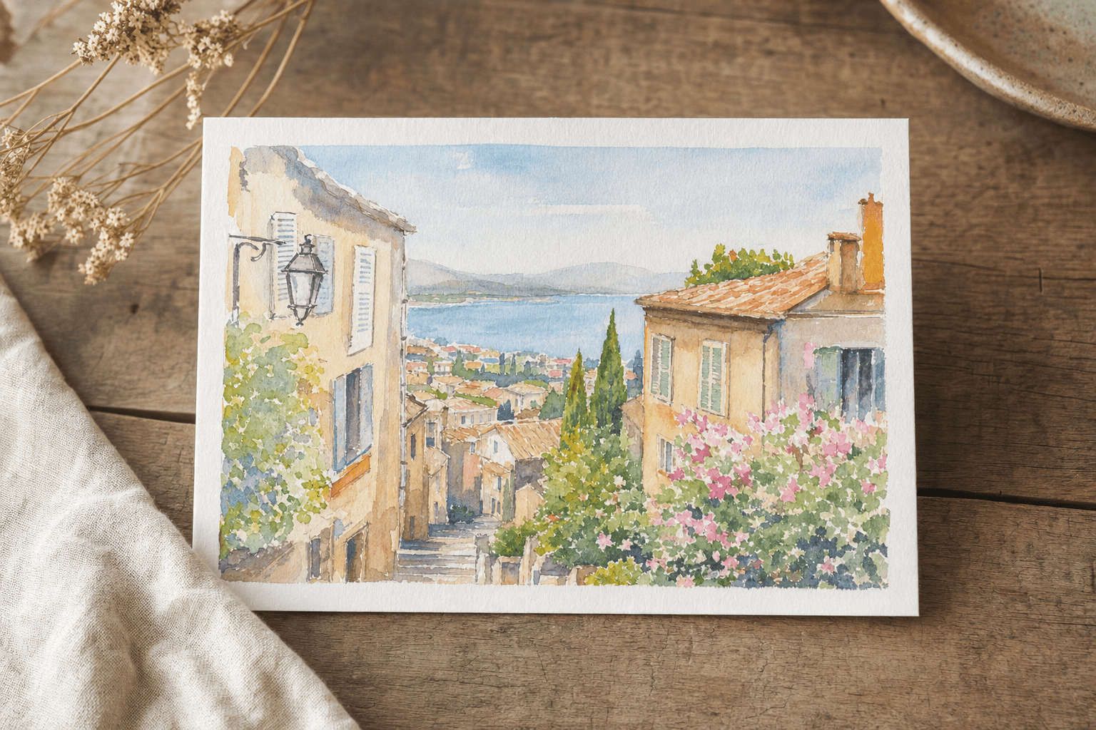 Carte postale aquarelle Toulouse